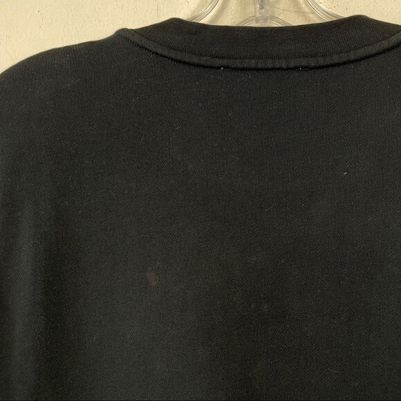 Everlane French Terry Crewneck Sweatshirt Dress Black XS Minimalist Loungewear - Picture 10 of 10